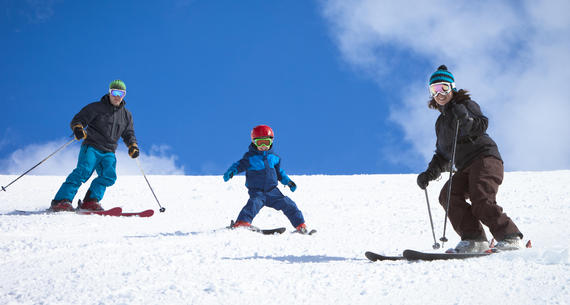 family downhill skiing